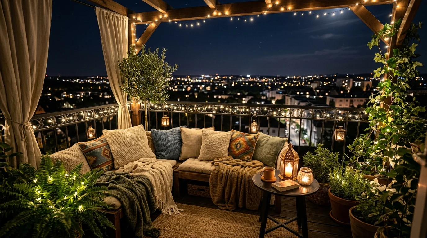 Inviting Cozy Balcony Ideas for a Warm and Welcoming Outdoor Spot inspiration image 13