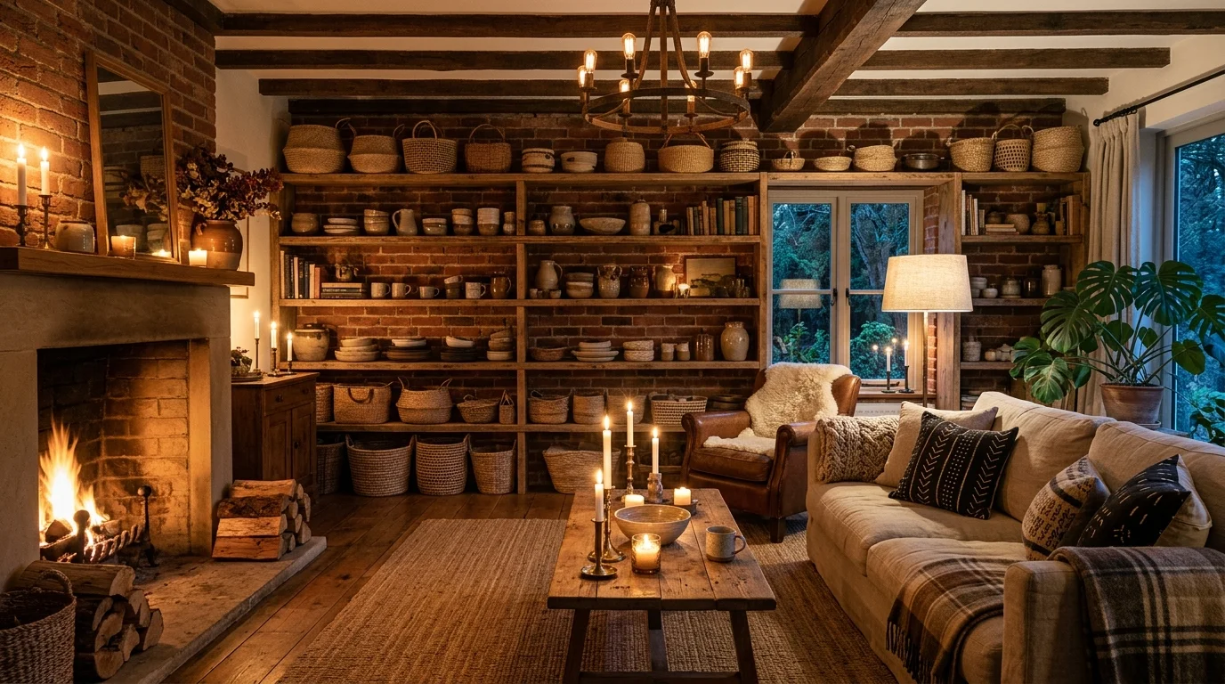 Natural Earthy Boho Living Room Ideas for Grounded Organic Style inspiration image 6