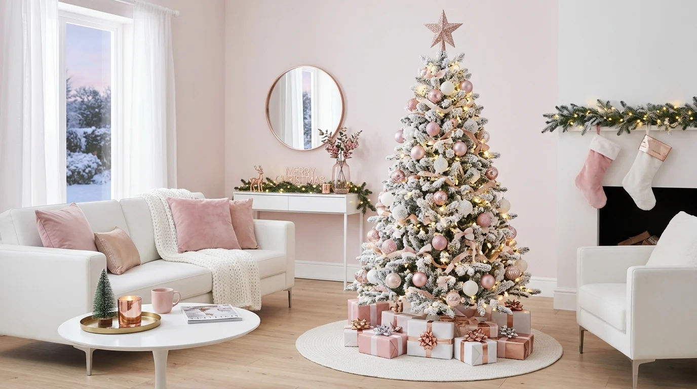 Pretty Pink Christmas Decor Ideas for a Soft Feminine Holiday inspiration image 4