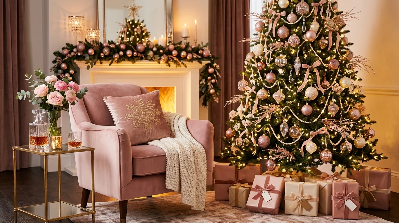 Pretty Pink Christmas Decor Ideas for a Soft Feminine Holiday inspiration image 5