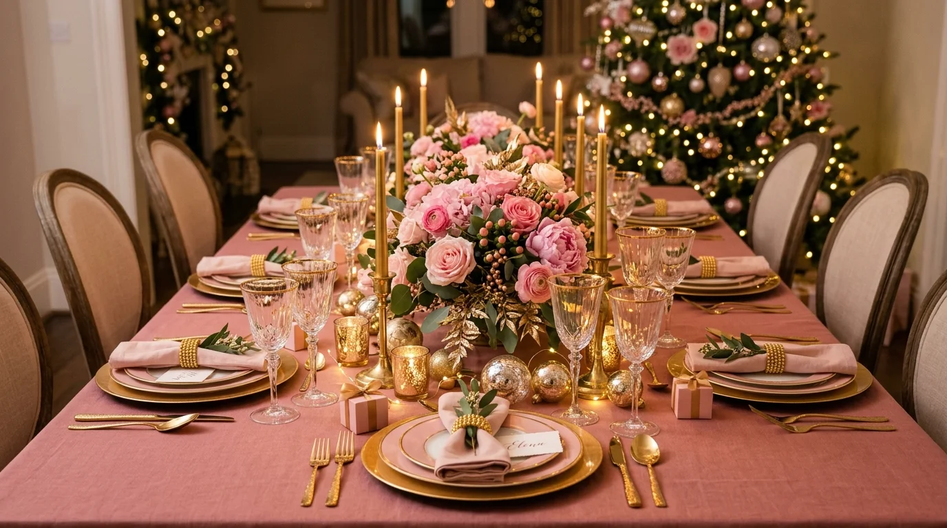 Pretty Pink Christmas Decor Ideas for a Soft Feminine Holiday inspiration image 8