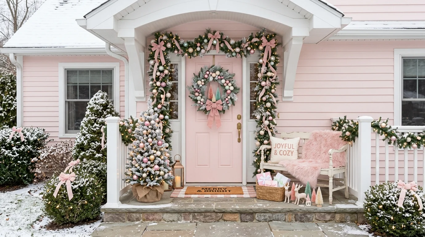 Pretty Pink Christmas Decor Ideas for a Soft Feminine Holiday inspiration image 9