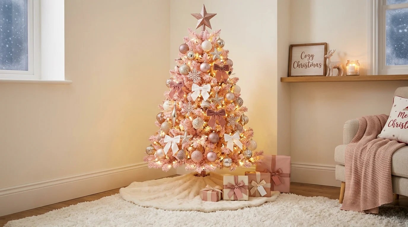 Pretty Pink Christmas Decor Ideas for a Soft Feminine Holiday inspiration image 10