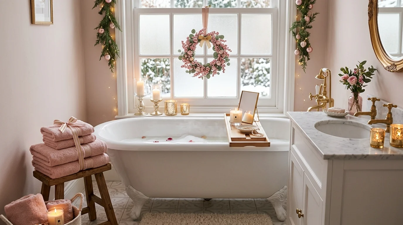 Pretty Pink Christmas Decor Ideas for a Soft Feminine Holiday inspiration image 11