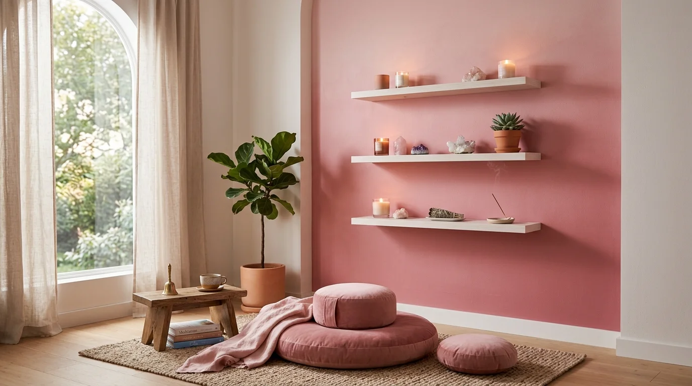 Pretty Ways to Create a Beautiful Pink Meditation Room Today inspiration image 2