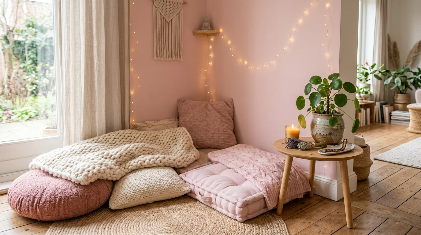 Pretty Ways to Create a Beautiful Pink Meditation Room Today inspiration image 3