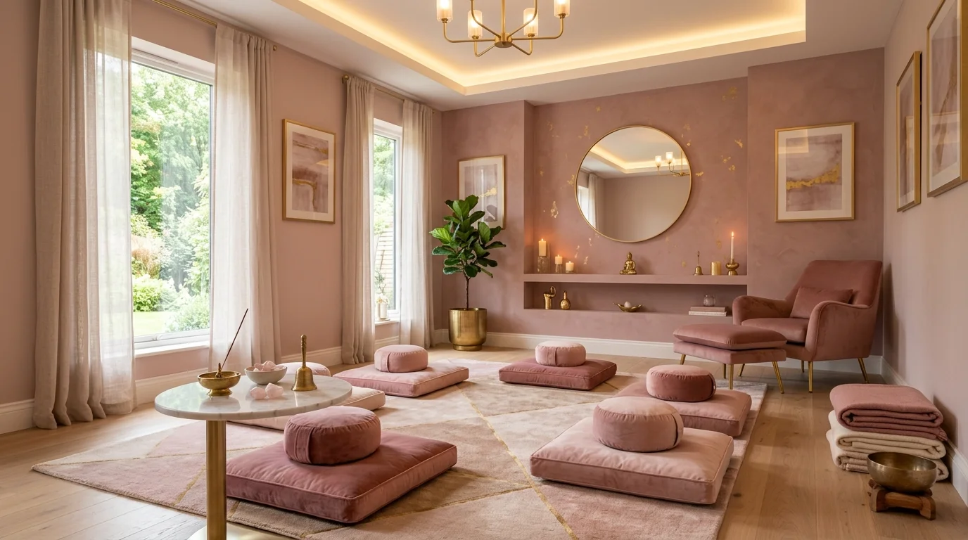 Pretty Ways to Create a Beautiful Pink Meditation Room Today inspiration image 4