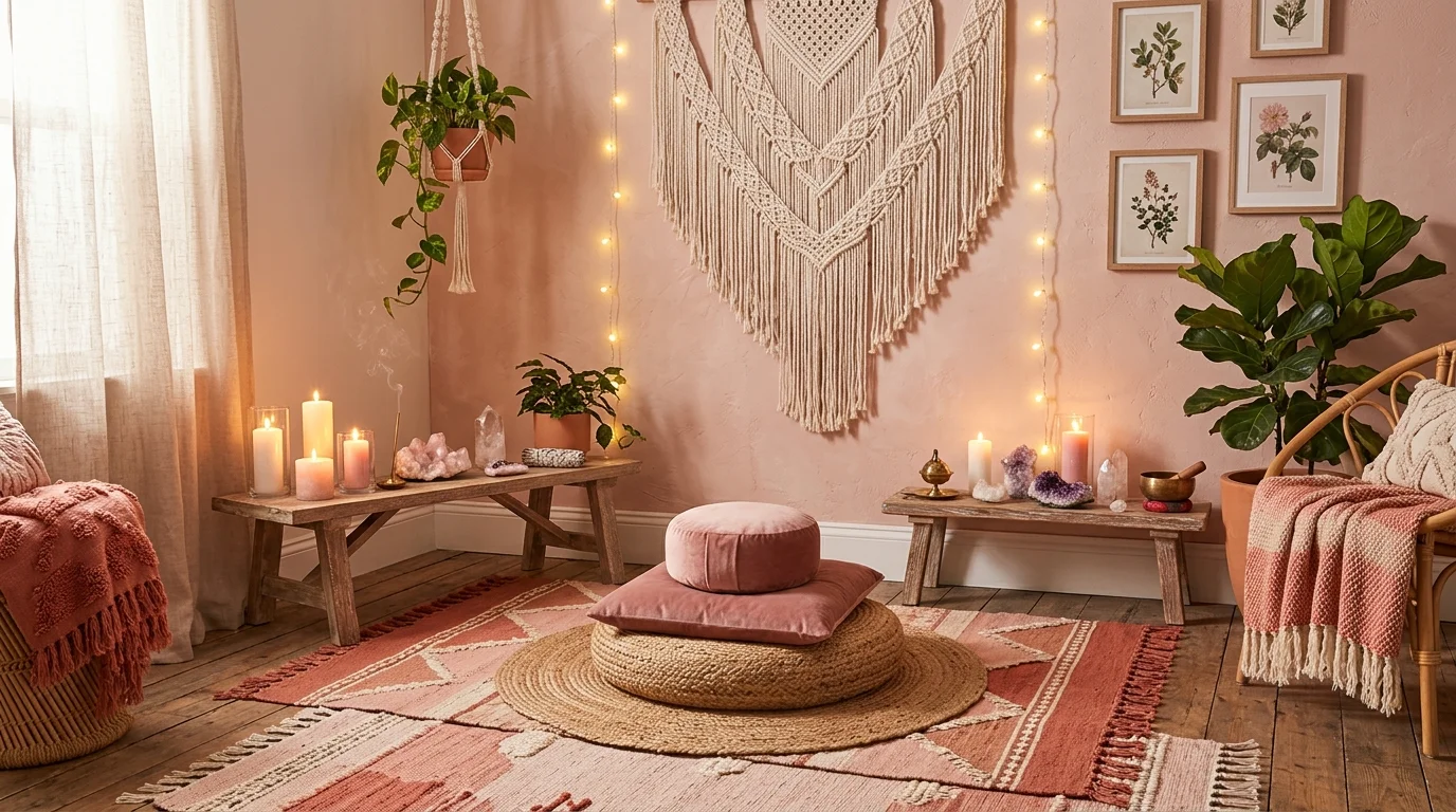 Pretty Ways to Create a Beautiful Pink Meditation Room Today inspiration image 6