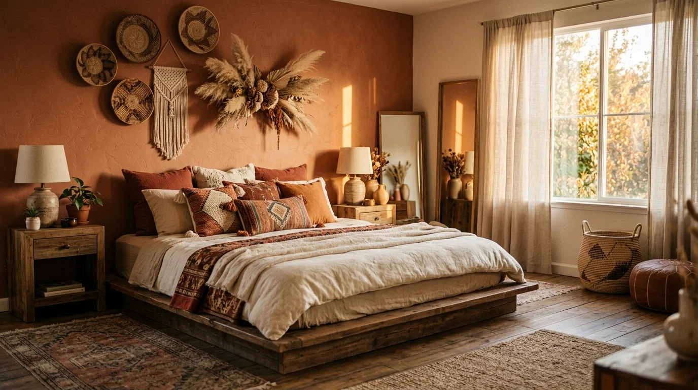 Relaxed Boho Chic Bedroom Ideas for Effortless Bohemian Style inspiration image 2