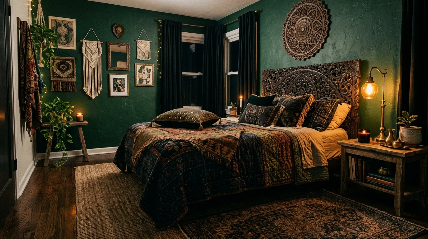 Relaxed Boho Chic Bedroom Ideas for Effortless Bohemian Style inspiration image 8