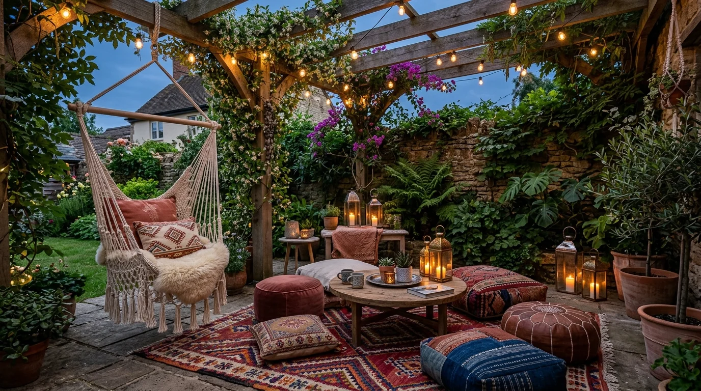 Relaxed Boho Patio Ideas for an Eclectic Outdoor Living Space inspiration image 3