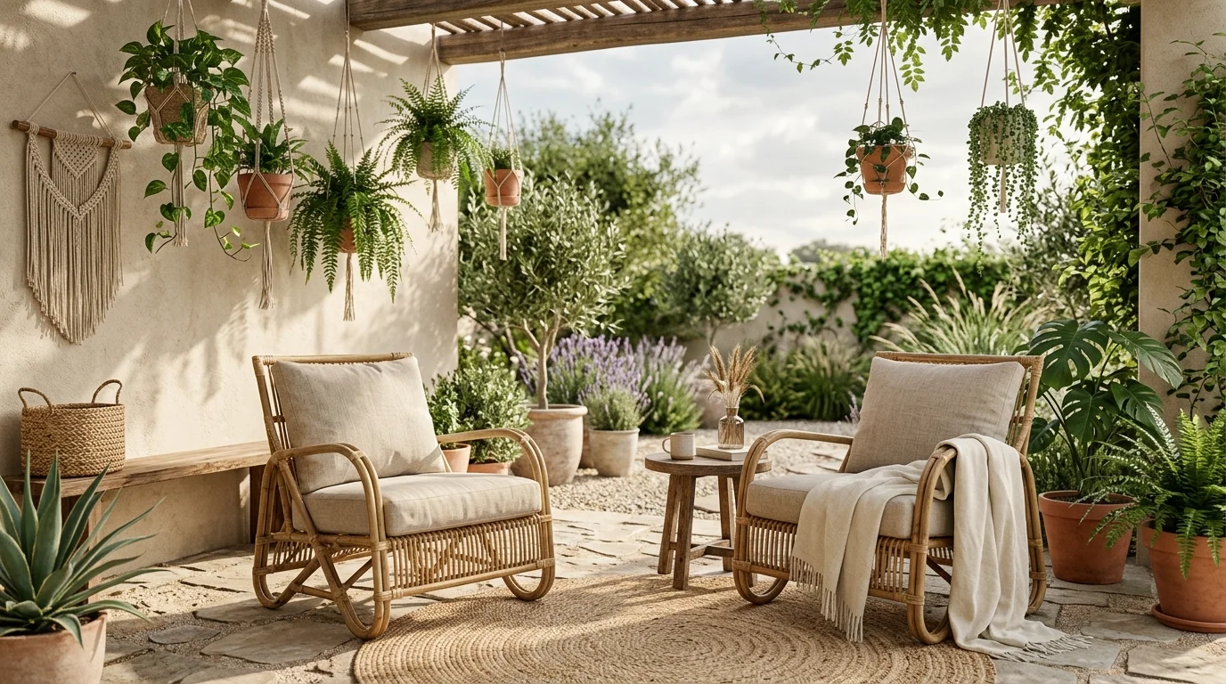 Relaxed Boho Patio Ideas for an Eclectic Outdoor Living Space inspiration image 6