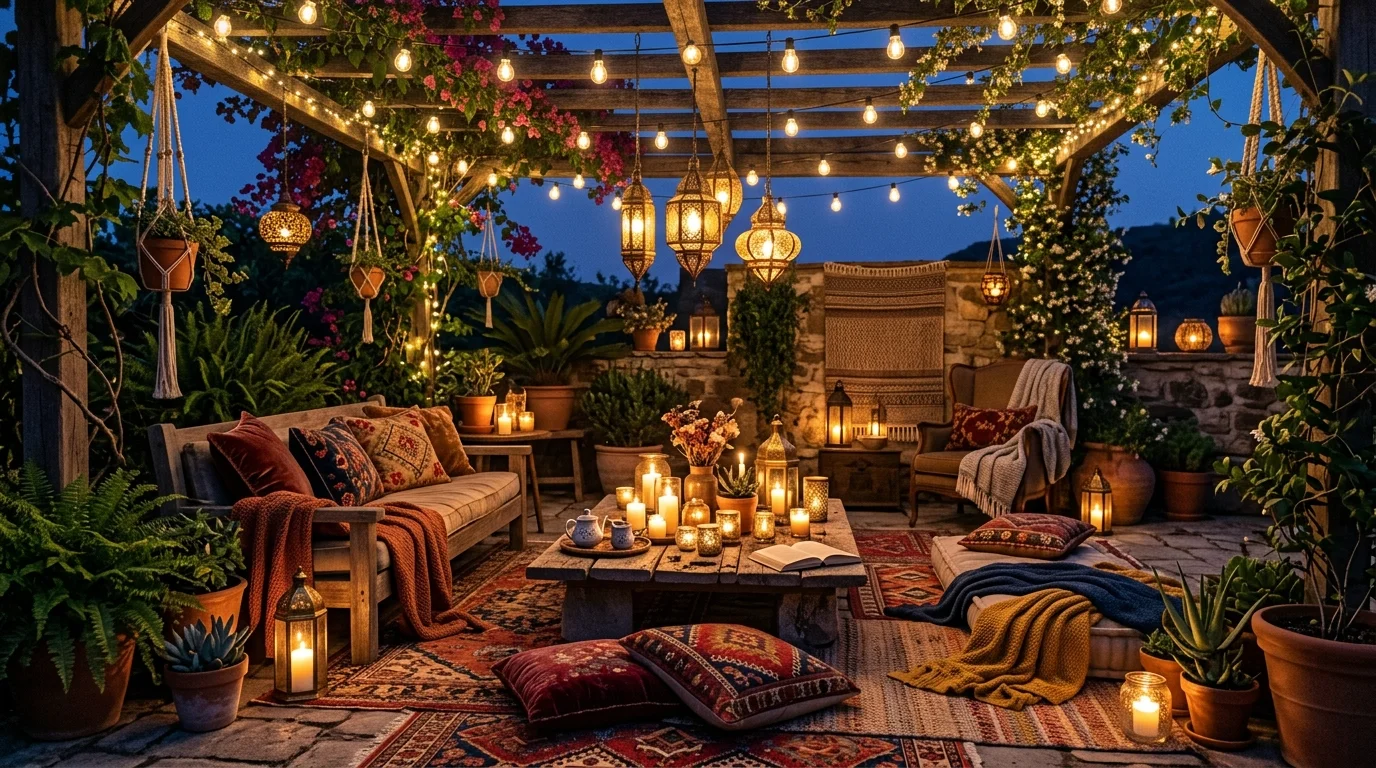 Relaxed Boho Patio Ideas for an Eclectic Outdoor Living Space inspiration image 8