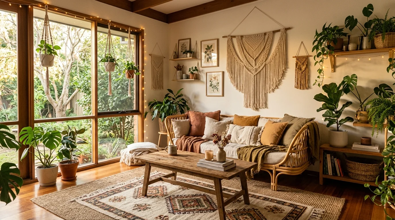 Relaxing Cozy Boho Living Room Ideas for Ultimate Comfort inspiration image 1