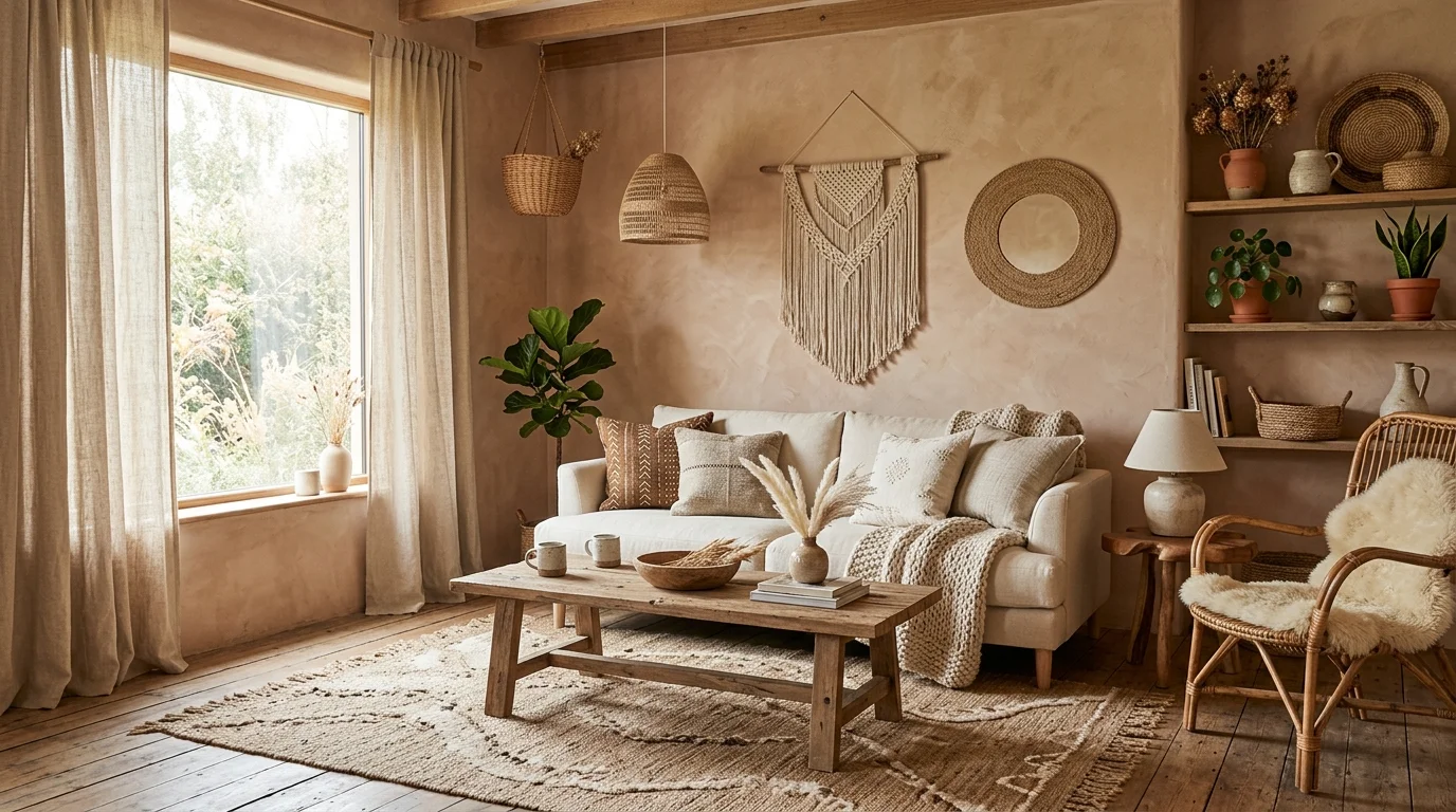 Relaxing Cozy Boho Living Room Ideas for Ultimate Comfort inspiration image 13