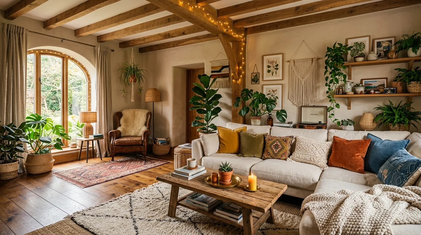 Relaxing Cozy Boho Living Room Ideas for Ultimate Comfort inspiration image 15