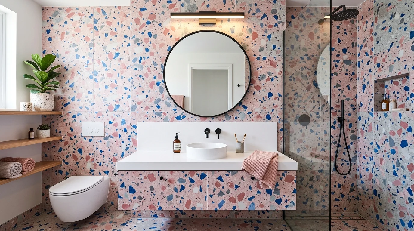 Trendy Terrazzo Bathroom Ideas for a Modern Patterned Space inspiration image 5