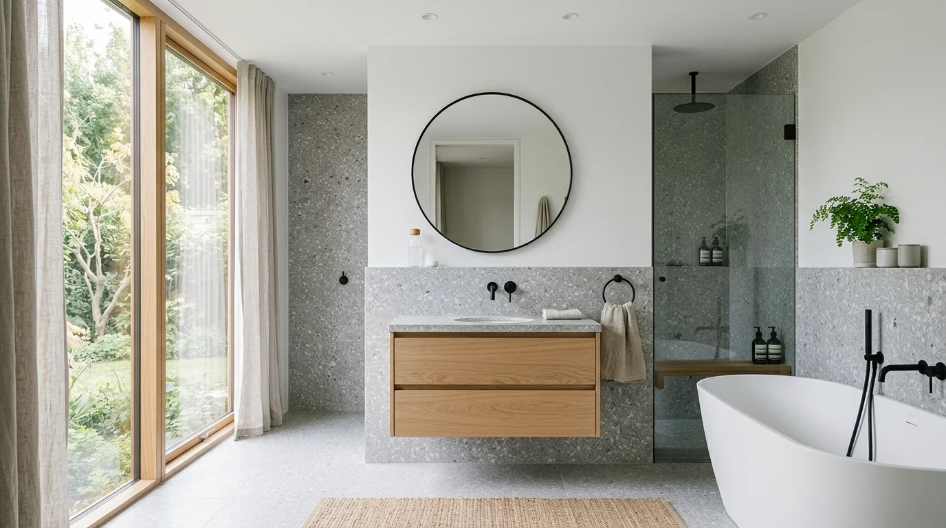 Trendy Terrazzo Bathroom Ideas for a Modern Patterned Space inspiration image 6