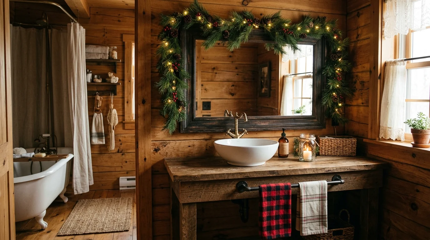 Unexpected Christmas Bathroom Decor Ideas for Holiday Guests inspiration image 4