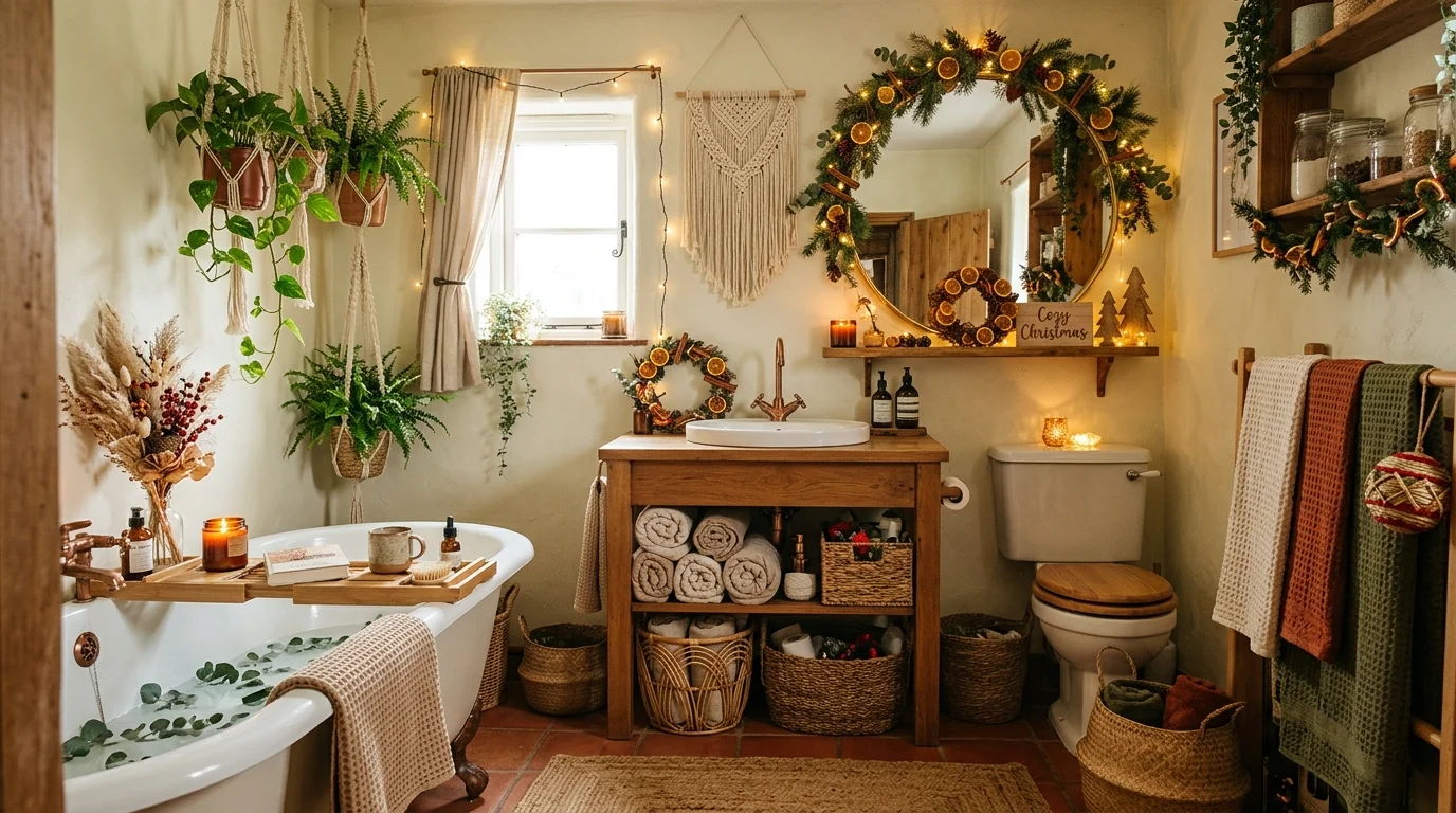 Unexpected Christmas Bathroom Decor Ideas for Holiday Guests inspiration image 11