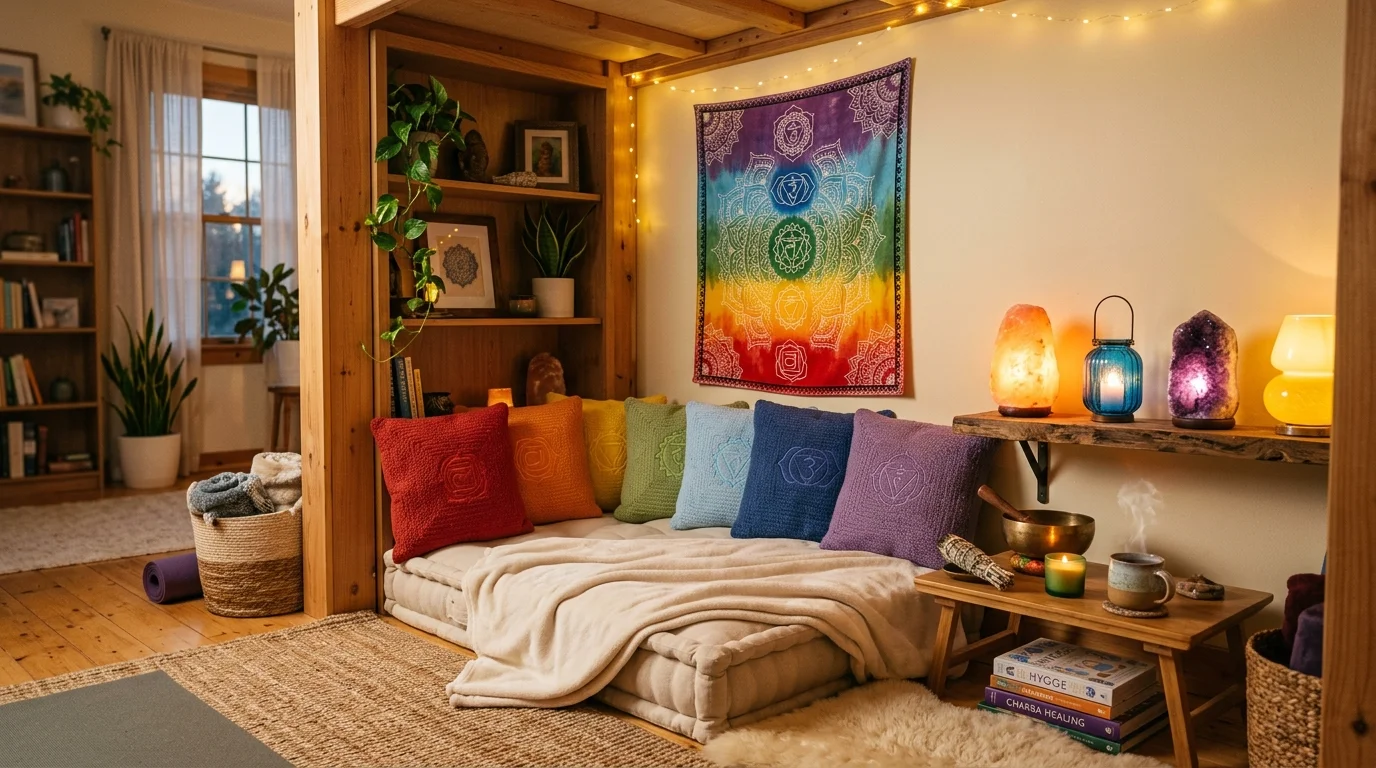 Vibrant Chakra Decor Ideas for Colorful Spiritual Home Styling inspiration image 13