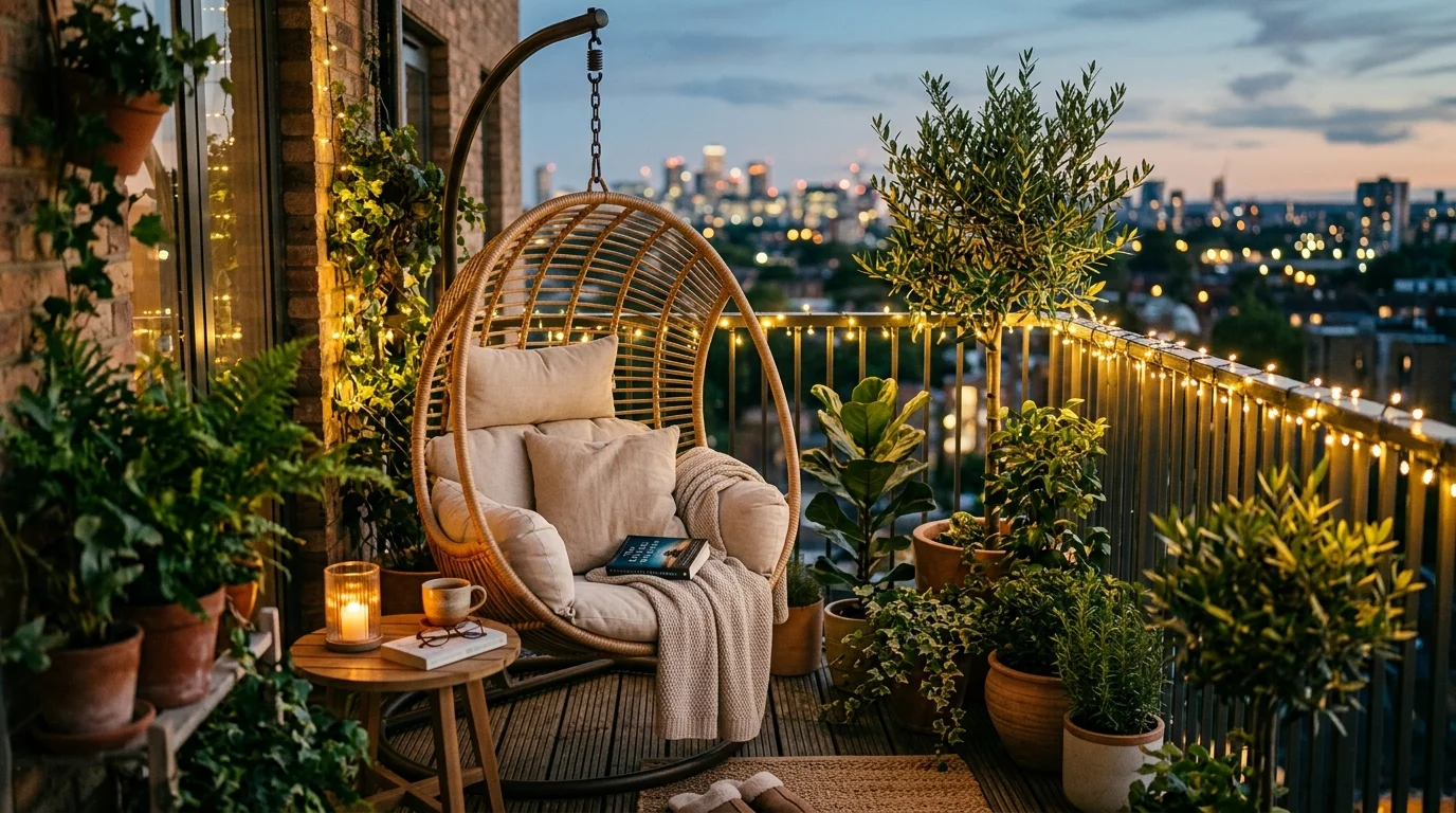 Warm Cozy Balcony Ideas for a Snug Outdoor Reading Nook inspiration image 2