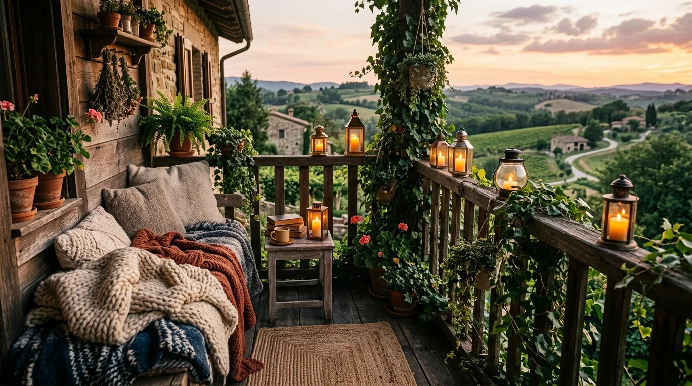 Warm Cozy Balcony Ideas for a Snug Outdoor Reading Nook inspiration image 5