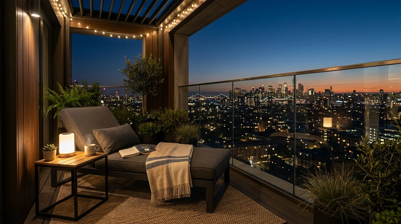 Warm Cozy Balcony Ideas for a Snug Outdoor Reading Nook inspiration image 9