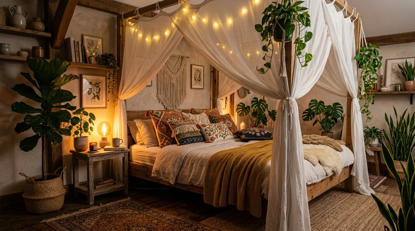 Warm Cozy Boho Bedroom Ideas for the Ultimate Relaxed Sanctuary inspiration image 3