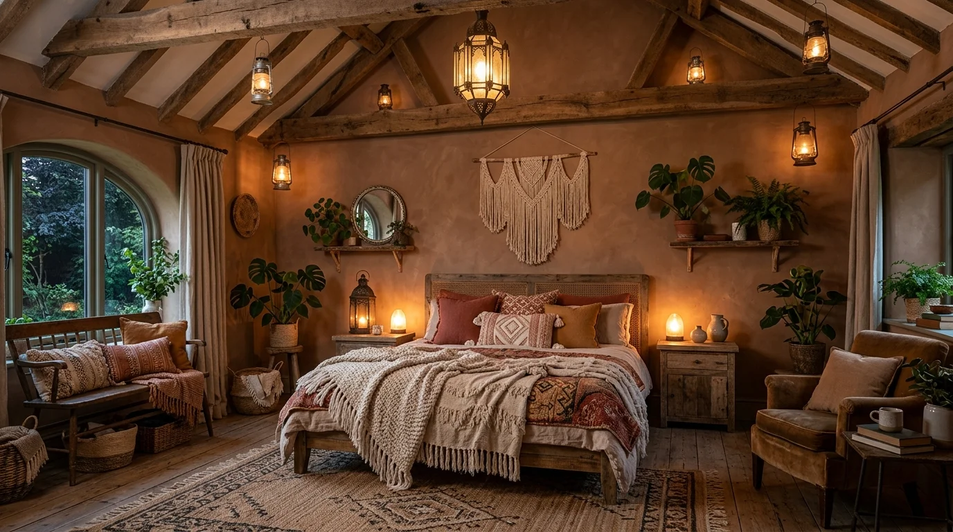 Warm Cozy Boho Bedroom Ideas for the Ultimate Relaxed Sanctuary inspiration image 4