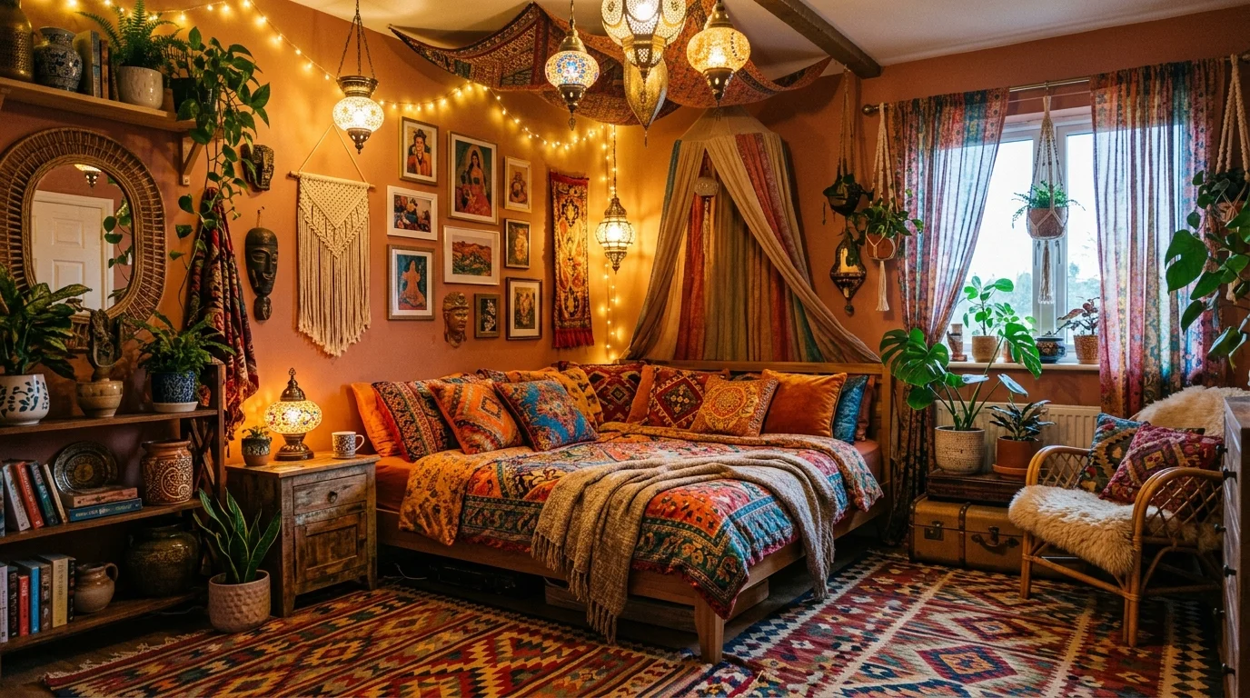 Warm Cozy Boho Bedroom Ideas for the Ultimate Relaxed Sanctuary inspiration image 6