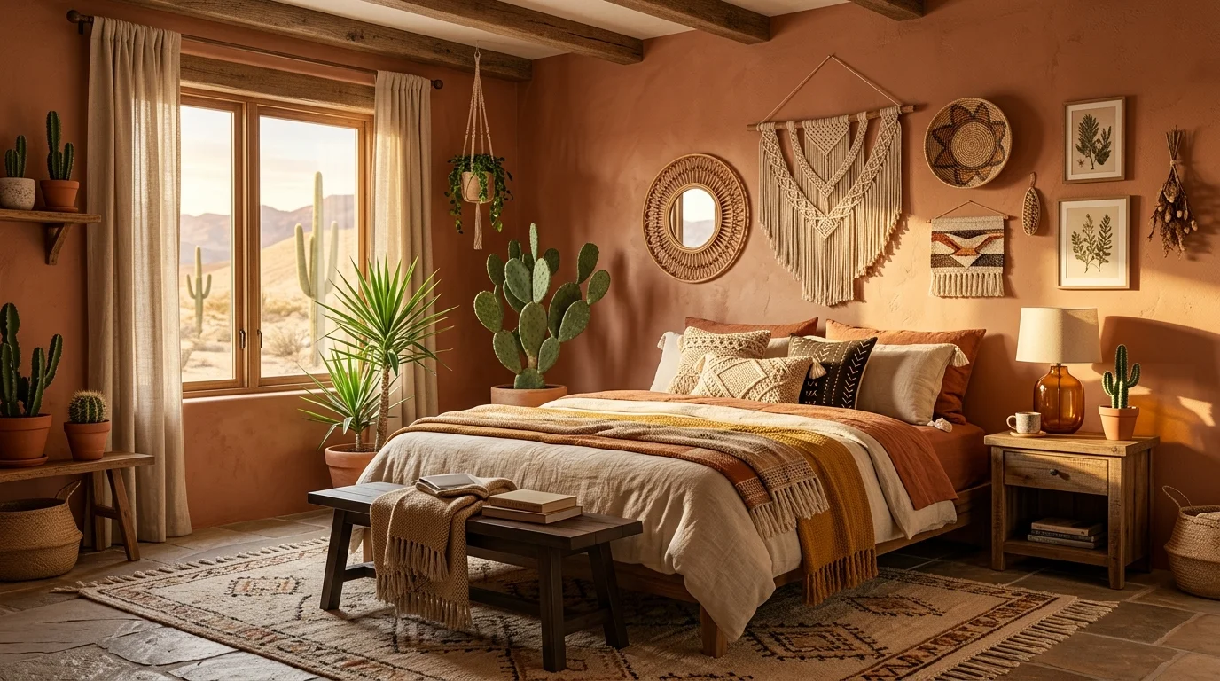 Warm Cozy Boho Bedroom Ideas for the Ultimate Relaxed Sanctuary inspiration image 10