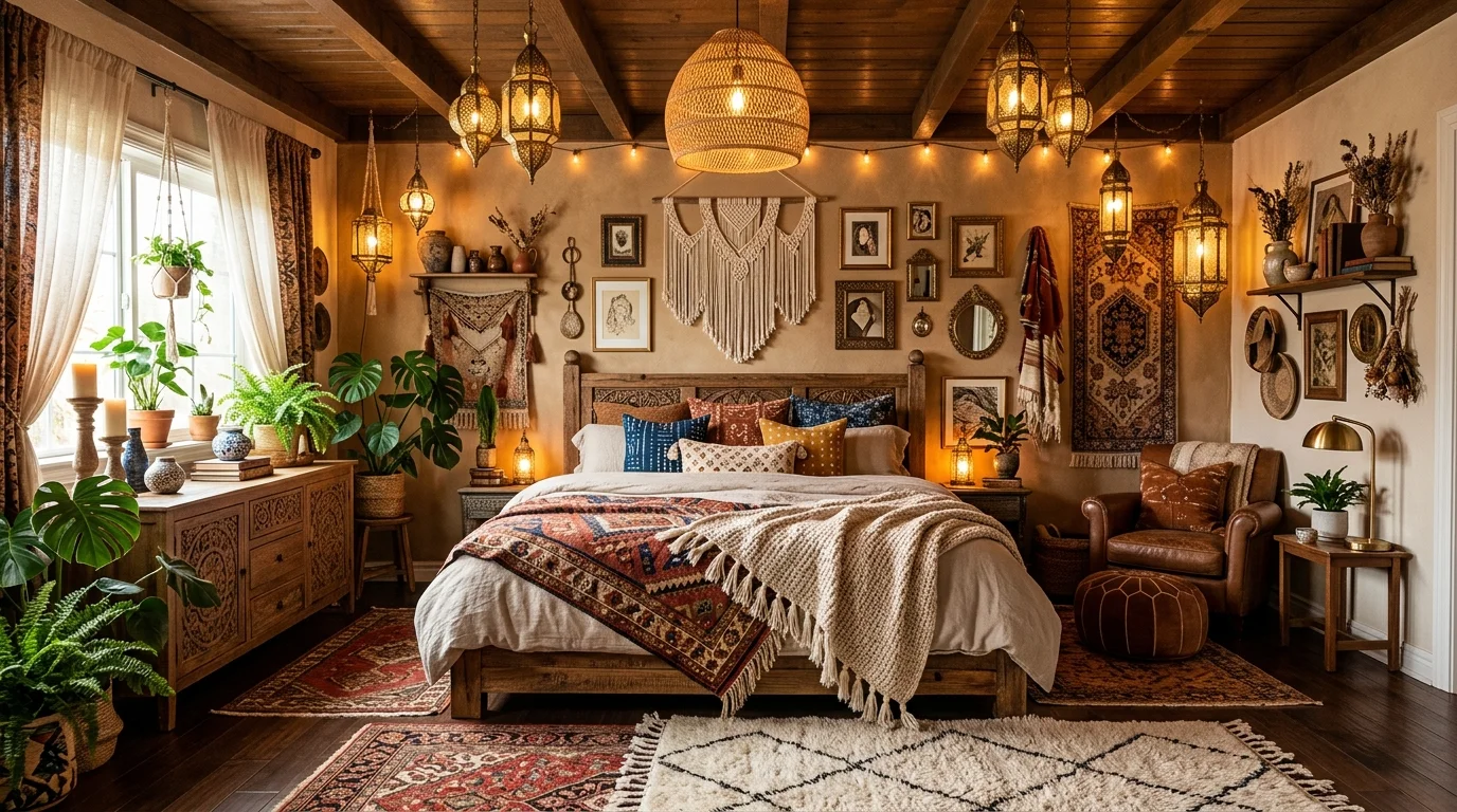 Warm Cozy Boho Bedroom Ideas for the Ultimate Relaxed Sanctuary inspiration image 13