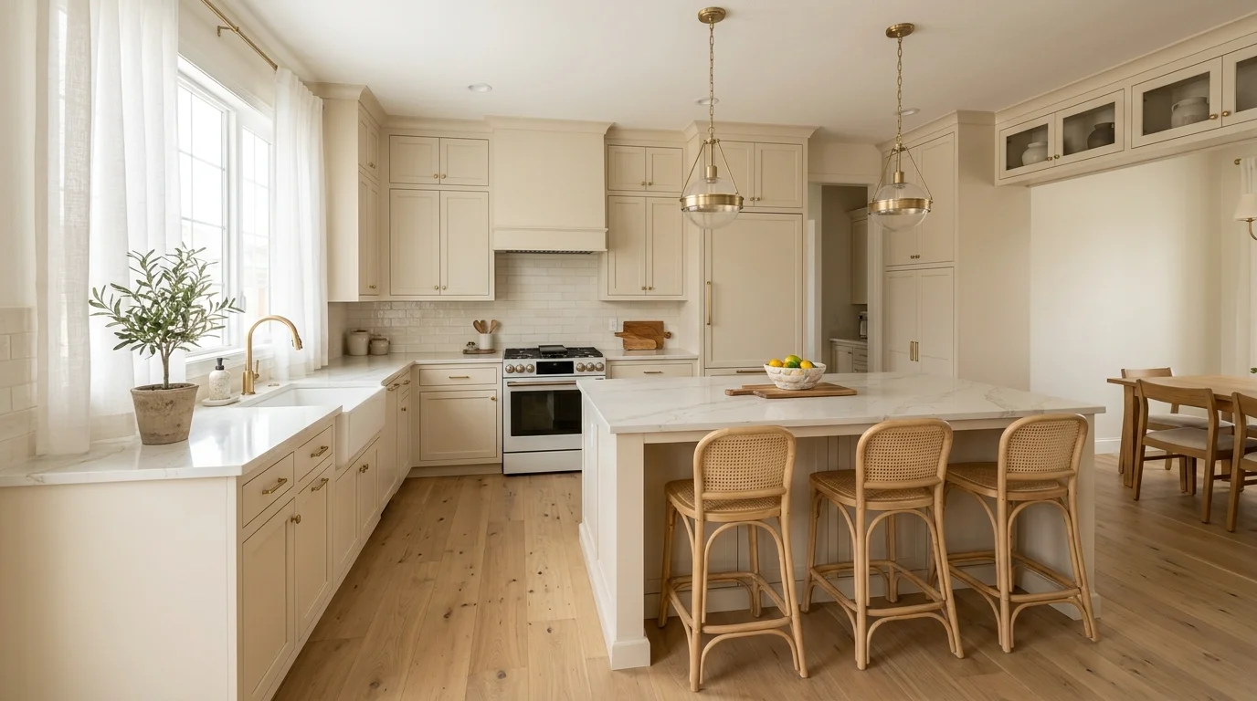 Warm Neutral Kitchen Ideas for a Timeless Calming Cookspace inspiration image 1