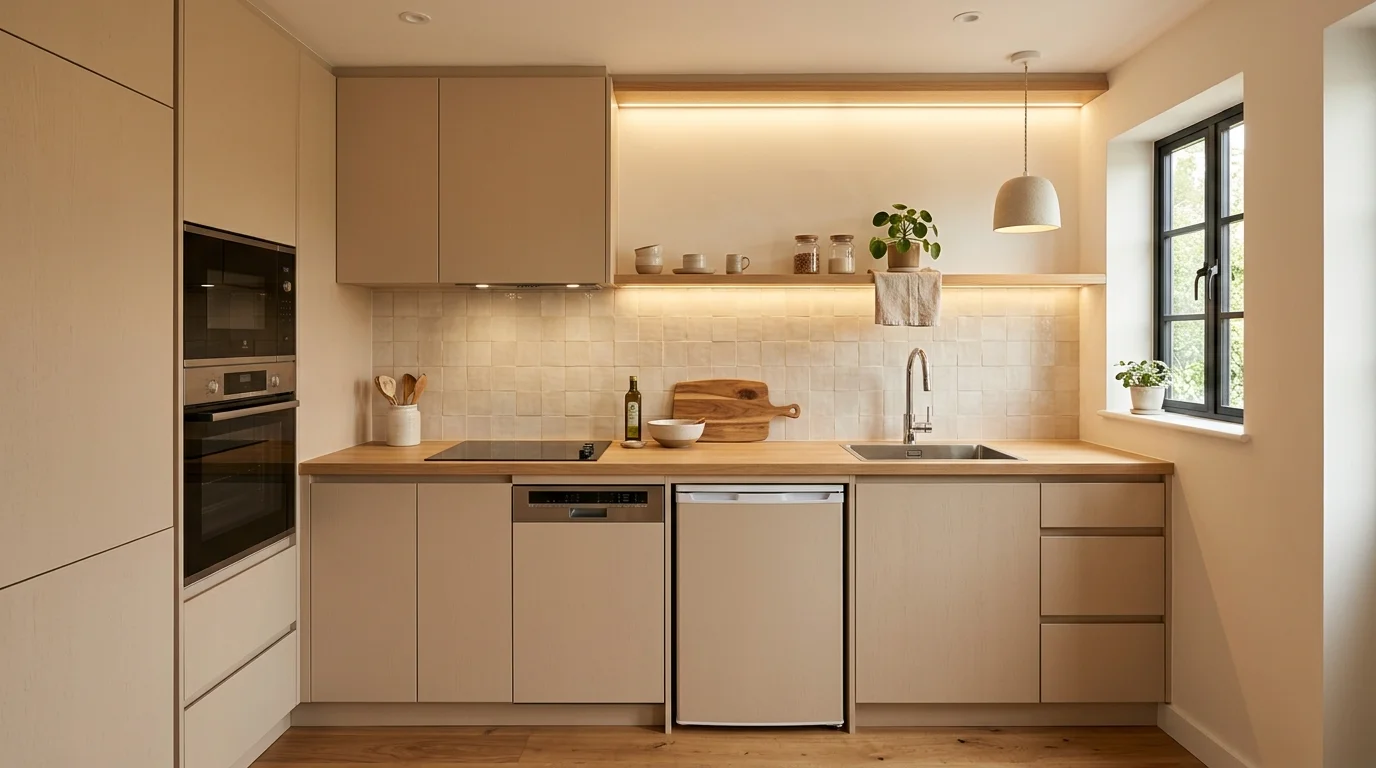 Warm Neutral Kitchen Ideas for a Timeless Calming Cookspace inspiration image 12